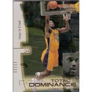  2000 01 Upper Deck Total Dominance TD1 Shaquille ONeal 
