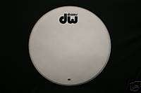 DW 18 Std Logo Front Bass Drum Head   Coated DRDHCW18K  