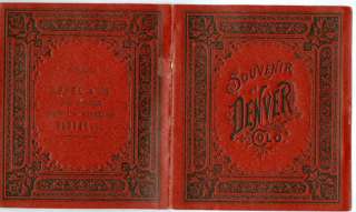 1880S DENVER SOUVENIR ROTOGRAVURE BOOKLET AD111  