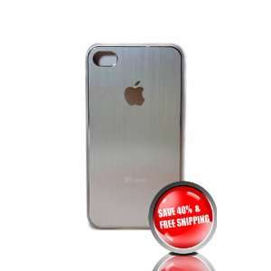 Misty Moon Silver Brushed Aluminum Apple® iPhone® 4, 4S, 4G, or 4GS 