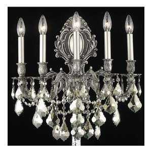   9605W21PW GT/RC Monarch 5 Light Sconces in Pewter