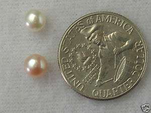 5mm HALF DRILL freshwater button pearls   