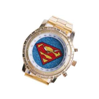 Fashion Crystal Oversized Super Man SportsQuartz Wrist Watch For All 