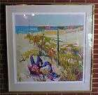 nicola simbari lavin io beach scene large s n serigraph