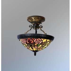  Tiffany Style Stained Glass Ceiling Lamp VL026
