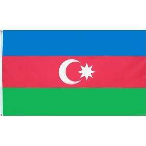  Azerbaijan Flag Polyester 3 ft. x 5 ft. Patio, Lawn 