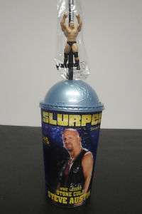 2011 WWE Summerslam Slurpee Cup & Straw STEVE AUSTIN  