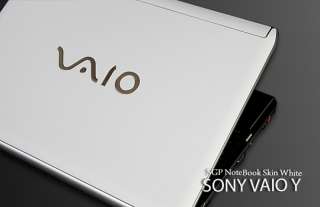 Sony VAIO Y Series Laptop Cover Skin   White Leather  