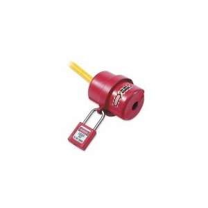 MASTER LOCK 487 Electric Plug Lockout,Small,Red  