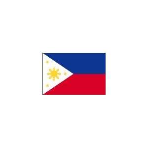  4 ft. x 6 ft. Philippines Flag w/ Line, Snap & Ring Patio 