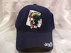 JOKER POKER CARDS BALL CAP HAT IN NAVY BLUE NEW NWT OSFM