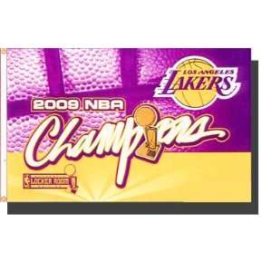   x5 Los Angeles Lakers 2009 Championship Flag Patio, Lawn & Garden