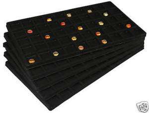 50 COMPARTMENT BLACK INSERT TRAY SHOWCASE DISPLAY  