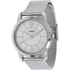 Timex Elevated Classics   Steel Mesh Strap/White Dial    