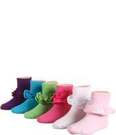 Jefferies Socks   Anklet With Cotton Tutu Trim 6 Pair Pack (Infant 
