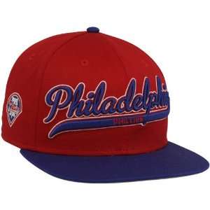   Philadelphia Phillies Red Royal Blue Scripter Snapback Adjustable Hat