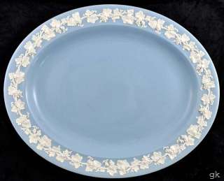 Powder Blue Wedgwood Queens Ware Oval Serving Platter  