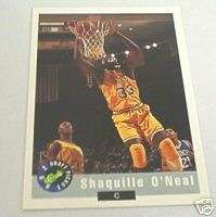 92 93 CLASSIC SHAQUILLE ONEAL PROMO ROOKIE LSU TIGERS  