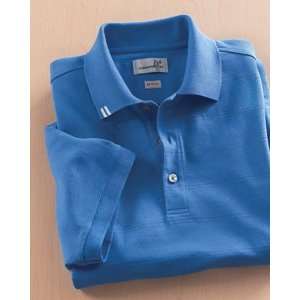   Sleeve Button EZ Tech Jersey Stripe Golf Polo Shirt