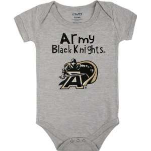 Army Black Knights Infant Grey Little One Creeper  Sports 