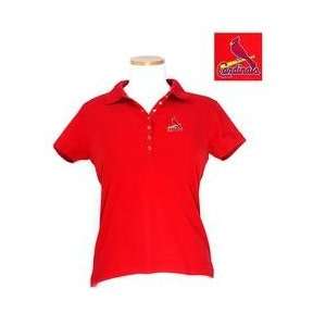  St. Louis Cardinals Womens Remarkable Polo by Antigua   Dark 