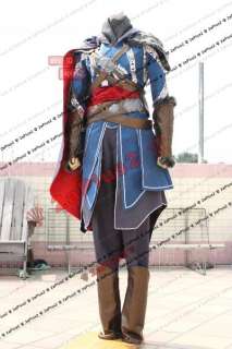 Ezio Blue Version Assassins Creed Revelation Cosplay Costume  