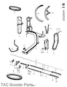 Marina Mobili Pacer Moped Parts Manual 1978  