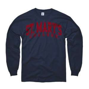  St. Marys Gaels Navy Arch Long Sleeve T Shirt Sports 