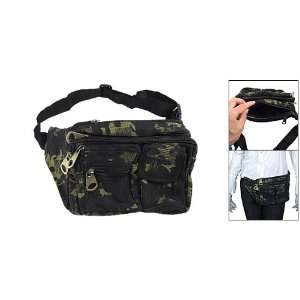   Adjustable Belt Multi Zippered Waist Carrying Bag