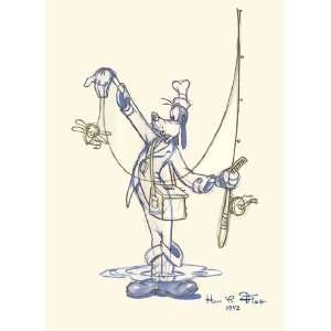  Fisherman Goofy by Walt Disney 20x28