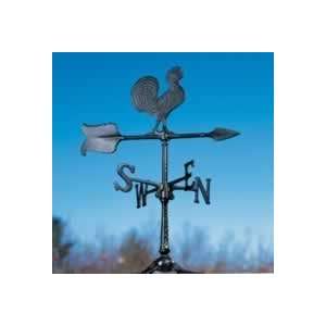   Products Rooster Accent Weathervane 24   Black Patio, Lawn & Garden