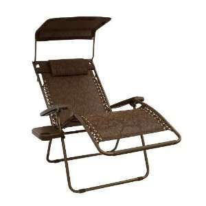 Bliss Hammocks Gravity Free X Wide Recliner with Canopy Shade and Cup 