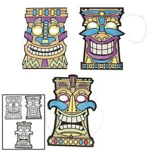  Color Your Own Tiki Masks   Craft Kits & Projects & Color 