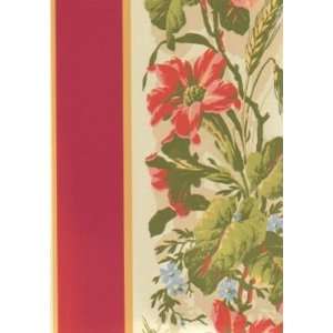  Floral Bouquets Pink Wallpaper in Floral Stripes