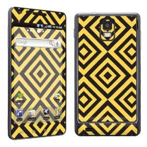   Protection Decal Skin Black Yellow Square Cell Phones & Accessories