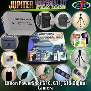 Canon G10, G11, G12, includes  TheZipkit Camera Bag, Leatherette Case 