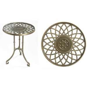  Spiral Side Table (French Bronze) (21H x 22W x 22D 