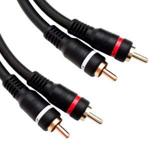  Cable 2 RCA M 2 RCA M Audio Cable 50 ft Electronics