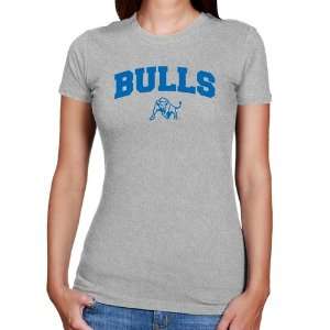 Buffalo Bulls Ladies Ash Logo Arch Slim Fit T shirt  