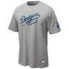 Nike Practice T Shirt 11   Mens   Dodgers   Grey / Blue