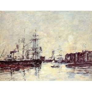   Inch, painting name Le Havre Bassin de la Barre, By 