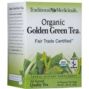  Medicinals Organic Fair Trade Certified Golden Green Wrapped Tea 