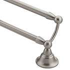   Brushed Nickel 24 Double Towel Bar from the Sage Collection