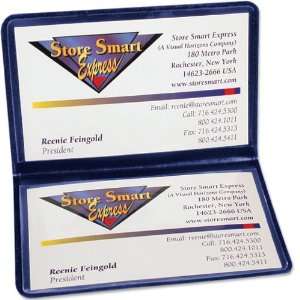  StoreSMART Navy Blue Folding Card Holders   25 pack 