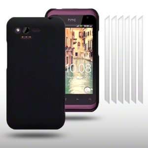   WITH 6 SCREEN PROTECTORS BY CELLAPOD CASES SOLID BLACK Electronics