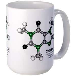  Caffeine Molecule Cool Large Mug by  Everything 