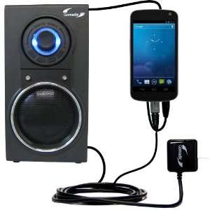   Speaker with Dual charger also charges the Samsung Galaxy Nexus CDMA