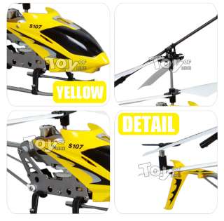   S107 Metal 3 Channels RC Mini Helicopter Gyro (well pack) yellow color