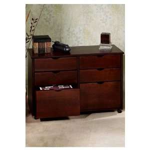    Stanton Double File Storage 26hx39w Oak Furniture & Decor
