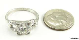   Cut DIAMOND VS1 G H Antique ENGAGEMENT RING   Platinum C. 1910s  